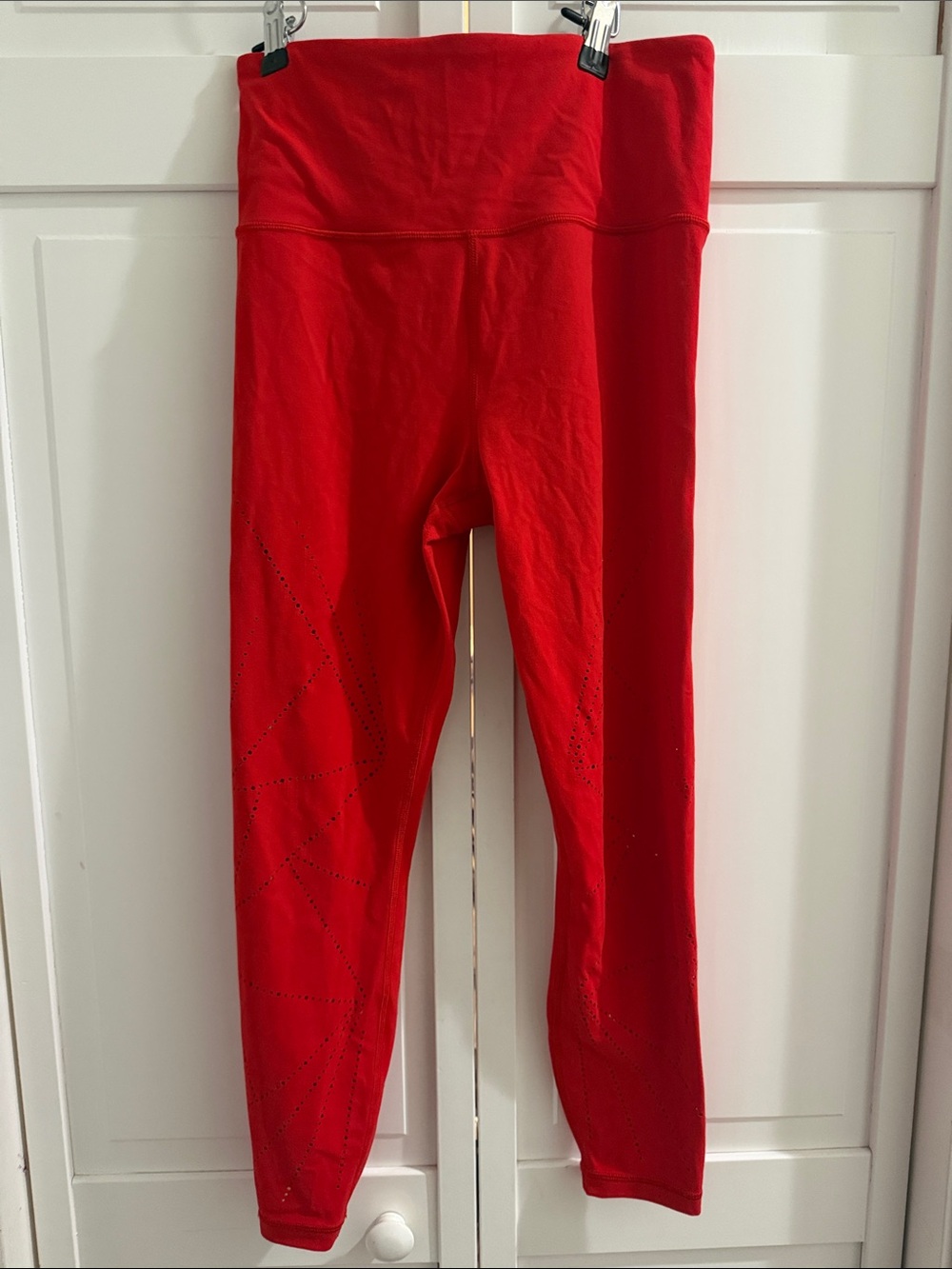 Womens Athleta Red Active Leggings